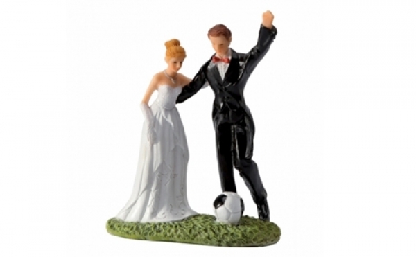 Sujets Gateau Mariage Couple Mariés Football Organisation Mariage France